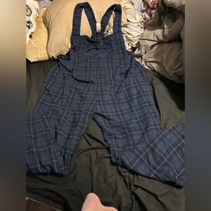 Smash and Tess plaid romperalls. 4x